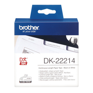 PTOUCH Support pap.cont. 12mmx30.48m DK-22214 QL-500/550 papier rouleau