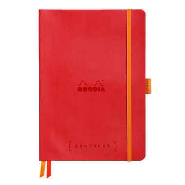 RHODIA Goalbook Notizbuch A5 117582C Softcover mohnrot 240 S.
