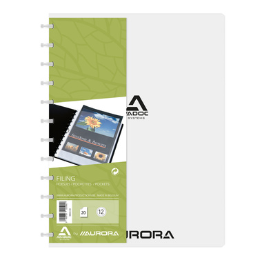 ADOC Livre présentation Standard A4 5822.110 transparent 20 poches