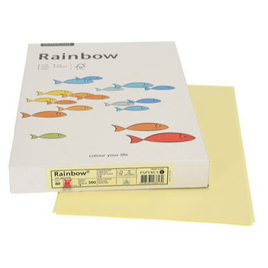 RAINBOW Papier hellgelb/12 A3 88042300 hellgelb, 80g 500 Blatt