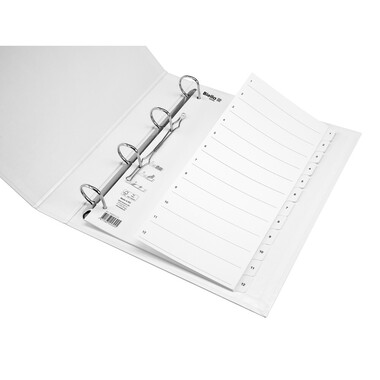 BIELLA Répertoire carton Smartind. A4 46941201U blanc 1-12