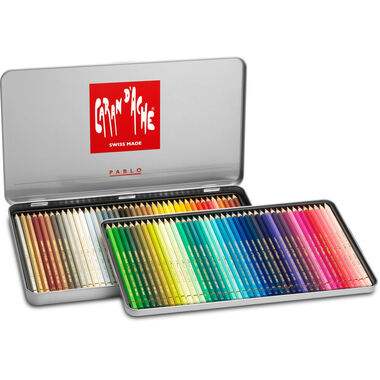CARAN D'ACHE Matita colorata Pablo 666.380 ass. 80 pezzi