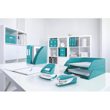 LEITZ Bürolocher NeXXt WOW 5008 50082051 eisblau 30 Blatt