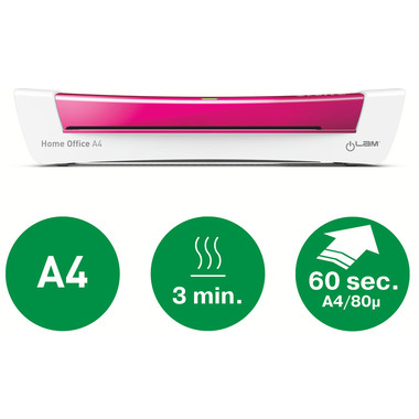 LEITZ Laminiergerät iLAM Home Office 73680023 pink A4