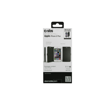 Book case BOOKFIT with magnetic closure for iPhone 6 Plus/ iPhone 6s Plus, black color