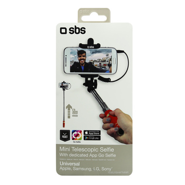 Perche à Selfies avec câble jack universel 3,5 mm