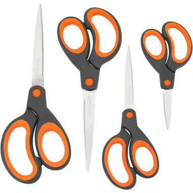 RAPESCO Schere Soft-Grip 1577 4 Stück orange
