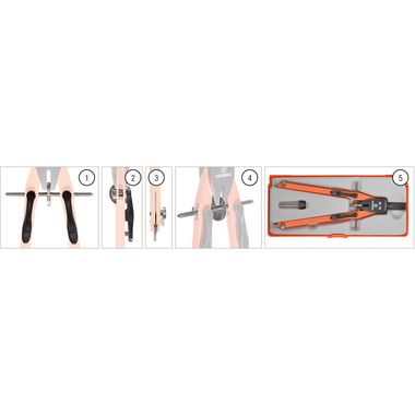 ECOBRA Zirkel Duo-Tec 17cm 426124 350mm, silber