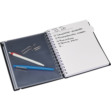 KOLMA Taccuino Selection A5 06.515.06 nero, a scacchi 120 fogli