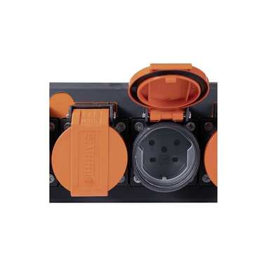 STEFFEN Industrial Power Strip Professional 6x T15 IP55, 5 m