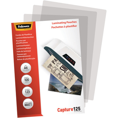 FELLOWES Laminiertasche A4 5328502 matt, 125my 100 Stk