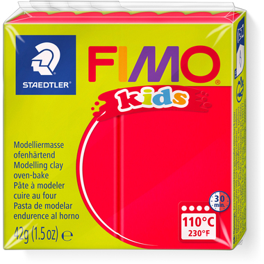FIMO Plastilina Kids 42g 8030-2 rosso
