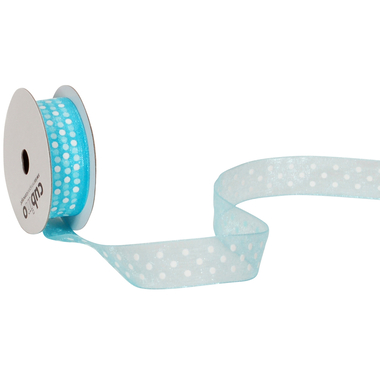 SPYK Band Cubino Dots 1748.1564 15mmx4m türkis-weiss