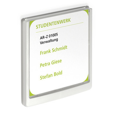 DURABLE Targa per porte Click Sign 486237 grafite, plastica 149x148.5mm