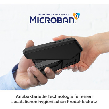 FELLOWES Agrafeuse EasyPress LX840 5012901 Microban, noir 25 feuilles