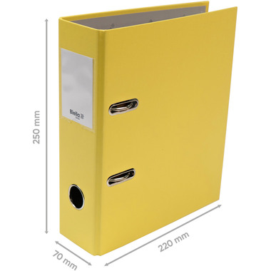 BIELLA Classeur Plasticolor 7cm 10750720U jaune A5