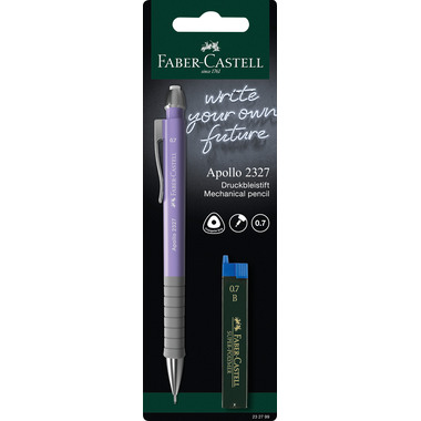 FABER-CASTELL Druckbleistift Apollo 232799 mit Mine, ass.