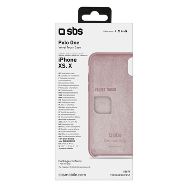 Cover effetto velvet touch per iPhone XS e iPhone X