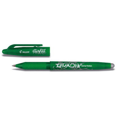 PILOT Roller FriXion Ball 0.7mm BL - FR7 - G verde, rechargeable, corrig.