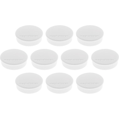 MAGNETOPLAN Magnet Discofix Hobby 24mm 1664500 weiss, ca. 0.3 kg 10 Stk.