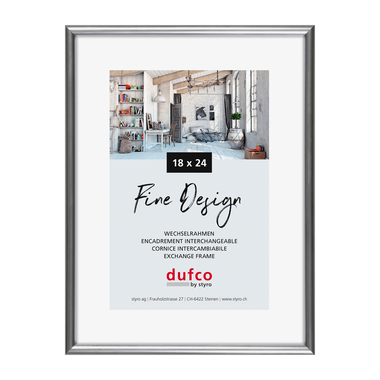 DUFCO Bilderrahmen 18x24cm 1400.40026 Fine Design silber