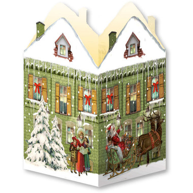 COPPENRATH Adventskalender 16.5x11.5cm 71022 Nostalgische Weihnachtshäuser