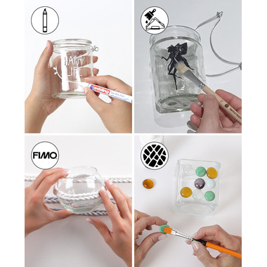 I AM CREATIVE Glas mit Bügelverschluss 5100.09 transparent 8x12cm