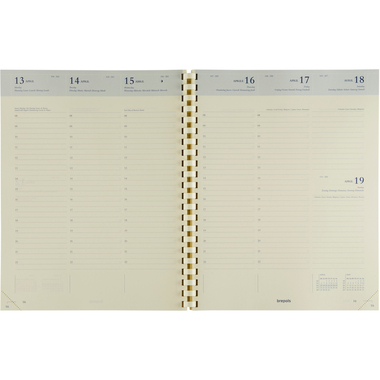 BREPOLS Agenda Concorde 2027 0.240.9900 1S/2P Sost. chamois 21x27cm