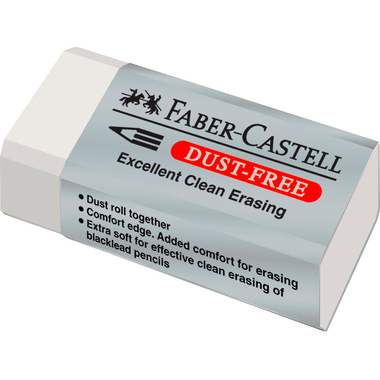 FABER-CASTELL Radierer Dust-free 187130 weiss