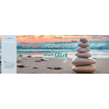ARS EDITION Calendario da tavolo 2026 13570 Einatmen DE 29.7x11.5cm
