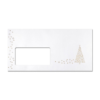 SIGEL Weihnachts-Umschlag Golden DU084 Tree, 90 g, DIN lang 50 Stück