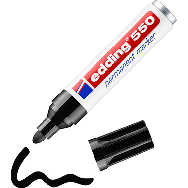 EDDING Marqueur permanent 550 3-4mm 550-1 noir