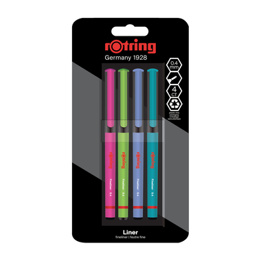 ROTRING Feinschreiber 0.4mm 2166331 4 Farben