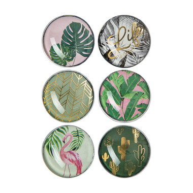 I AM CREATIVE Aimant Nature Let`s Organize 4035.61 Verre, 3x1cm 6 pièces