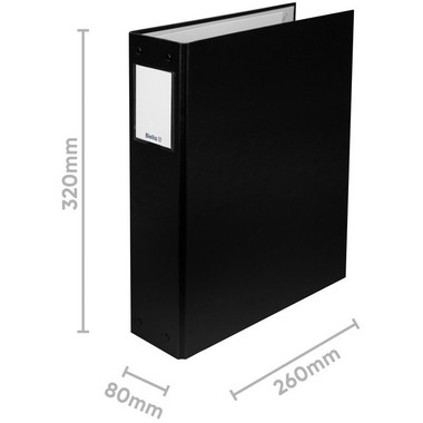 BIELLA Classeur Tixor 8cm 12844802U noir A4