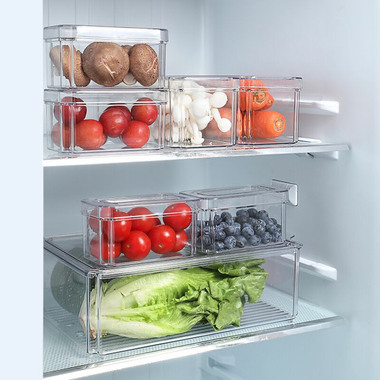 NORDIC Q Fridge/Pantry storage set 2360037 Transparent, 7 pcs.
