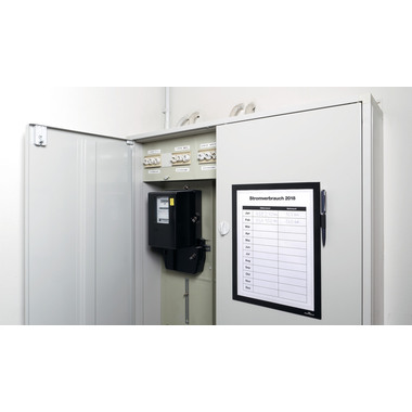 DURABLE Magnetic Note DURAFRAME A4 498901 schwarz