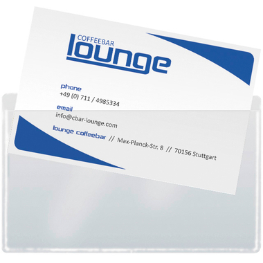 SIGEL Poches cartes visite 90x55mm VZ115 auto-adhésif 100 pcs.
