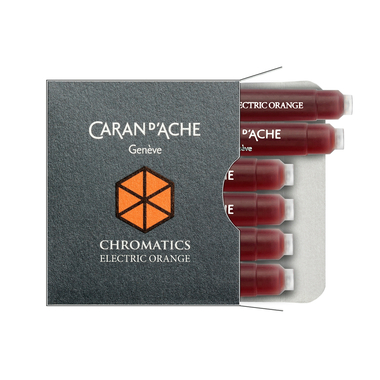 CARAN D'ACHE Cart. Inchiostro 8021.052 Electric arancione 6 pezzi