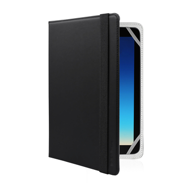 Étui livre universel Book avec fonction stand pour tablette jusqu'à 12 pouces, couleur noir