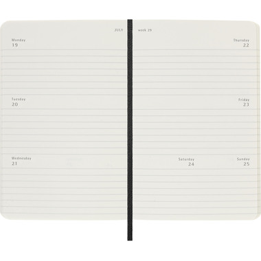MOLESKINE Agenda Classic Pocket 2027 DSB12WH2Y27 1S/2P nero SC 9x14cm