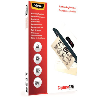 FELLOWES Laminiertasche A4 5328502 matt, 125my 100 Stk