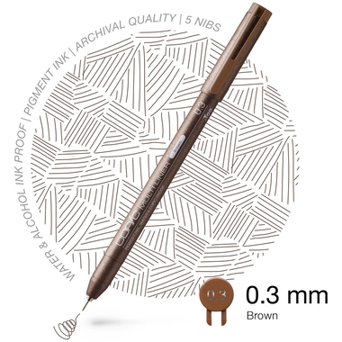 COPIC Multiliner 0.3mm 22075543 brown