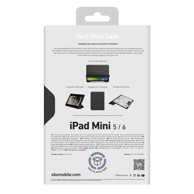 Schutzhülle in Buchform für iPad Mini 7/6/5 | SBS