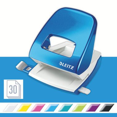 LEITZ Bucatrice/Cucitrice WOW 5095 5095-10-36 blu, Bundle 30 fogli