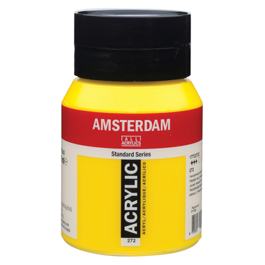 AMSTERDAM Acrylfarbe 500ml 17722722 transparent gelb mittel 272