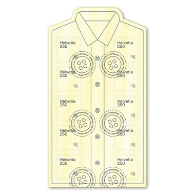 Briefmarken CHF 2.50 «Upcycling – Von der Postbekleidung zur Briefmarke», Kleinbogen mit 10 Marken Bogen «Upcycling – Von der Postbekleidung zur Briefmarke», selbstklebend, gestempelt