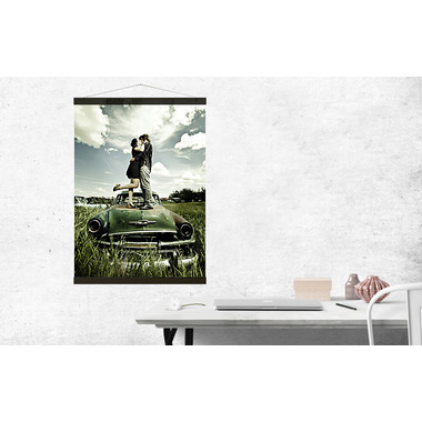 DEBEX Morsettiera poster 71x2cm LBMG nero, magnetico