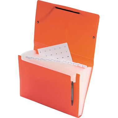 KOLMA Sammelmappe Daily Easy A4 11.017.04 rot, 13 Taschen, Kolmaflex