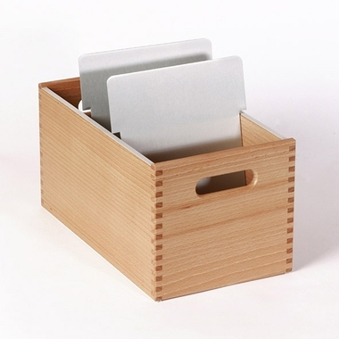 FLÜCK Karteikasten A5 A5HOCH/30 Buche 17.1x15.3x30cm